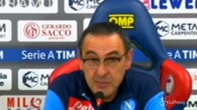 Crotone-Napoli, Sarri: “I numeri ci confermano che stiamo facendo bene”
