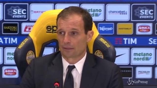 Allegri: “Complimenti al Verona, ci ha creato delle difficoltà”