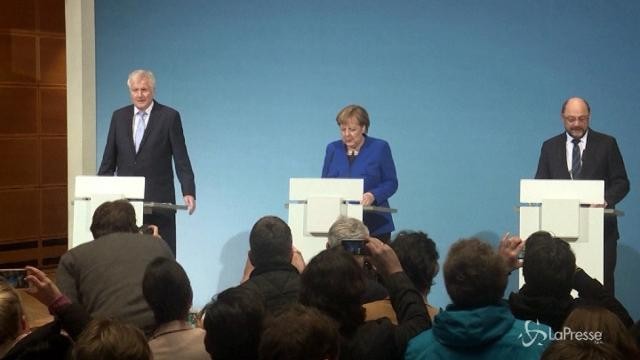 Germania, trovato accordo per grande coalizione