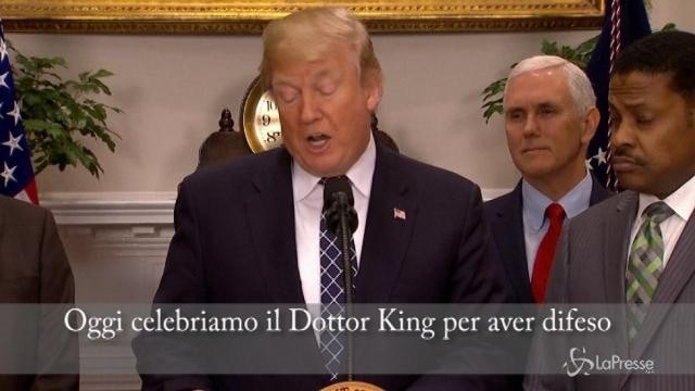 Trump celebra (in anticipo) Martin Luther King