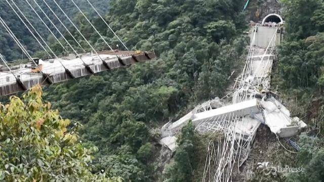 Colombia, 10 operai morti nel crollo di un ponte