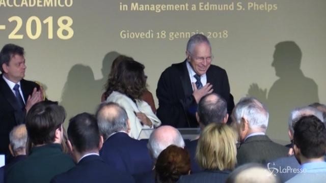 Roma, laurea honoris causa al premio Nobel Phelps