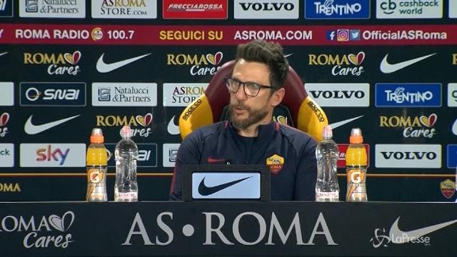 Roma, Di Francesco: “Trasciniamo i tifosi con i fatti, non con le parole”