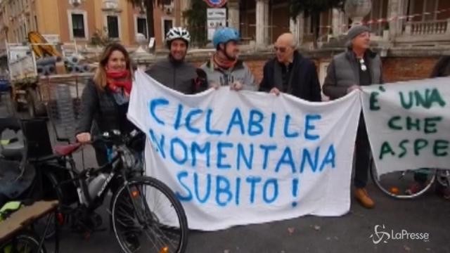 Roma, al via i lavori della nuova pista ciclabile di via Nomentana