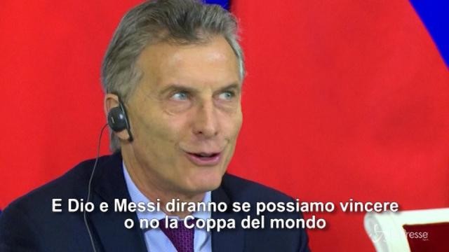 Mondiali, il presidente Macri: “Dio e Messi ci diranno se l’Argentina può vincere”