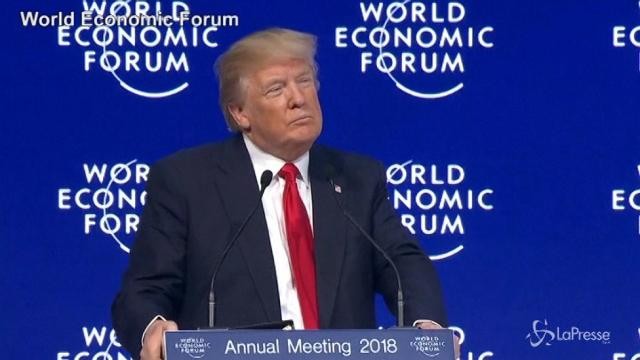 Trump a Davos: “America first non vuol dire America da sola”