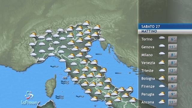 meteo 27 gennaio