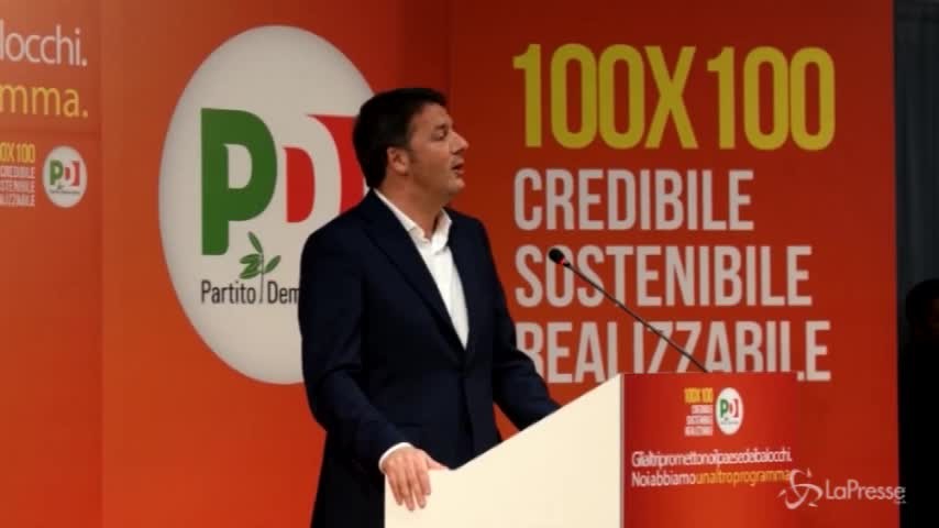 Renzi: “100 piccoli passi” per vincere le elezioni