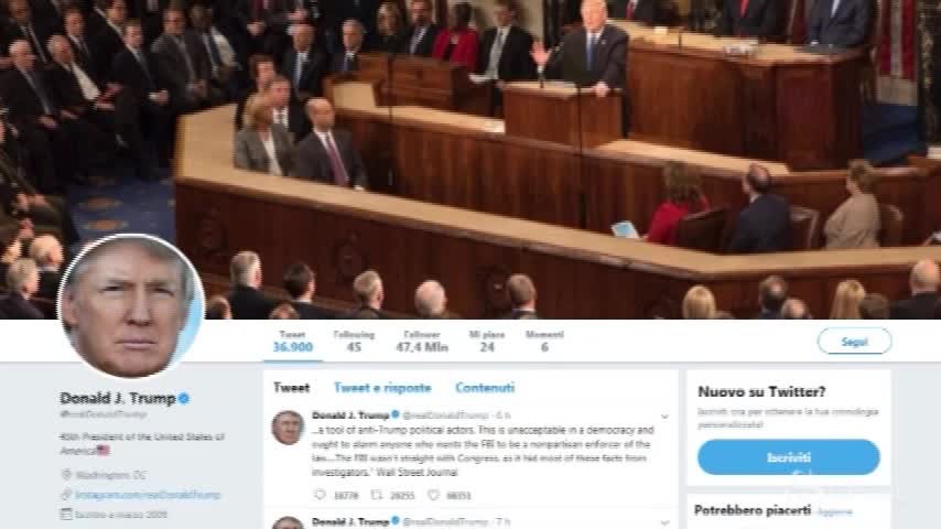 Nuovo tweet di Trump contro l’Fbi