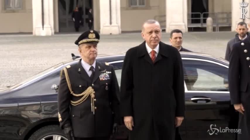 Mattarella riceve il presidente turco Erdogan