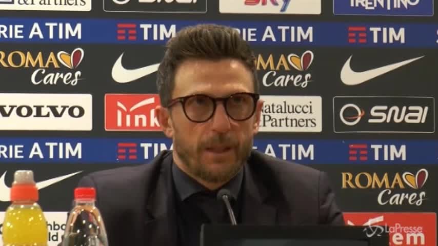 Di Francesco: “I due gol subiti mi hanno fatto arrabbiare”