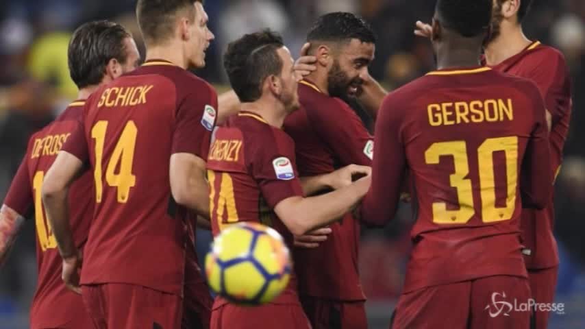 Serie A, pokerissimo della Roma al Benevento