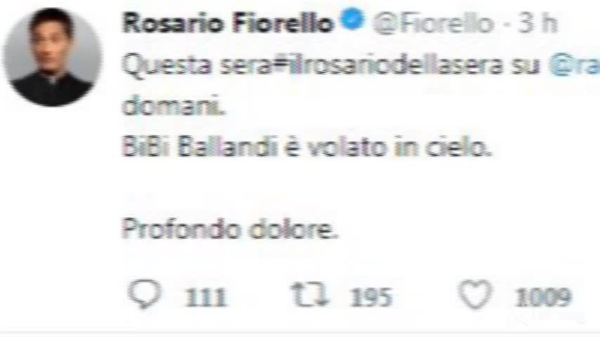 Il cordoglio social per la morte di Bibi Ballandi