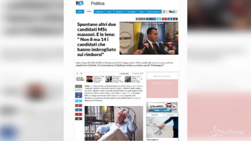 M5s, fuori tre candidati massoni