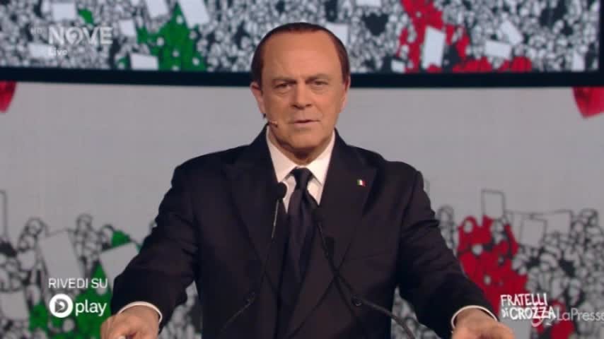 Crozza, ecco la sua versione del programma elettorale di Silvio Berlusconi