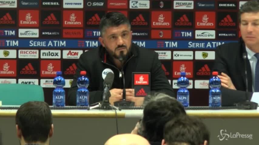 Gattuso: “E’ riduttivo parlare solo di spirito di squadra, c’è anche tanta qualità”