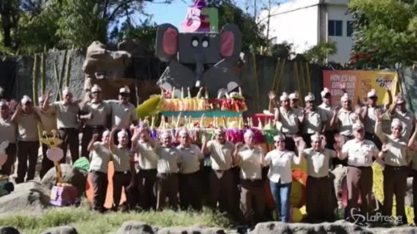 Guatemala, grande festa per i 57 anni dell’elefante Trompita