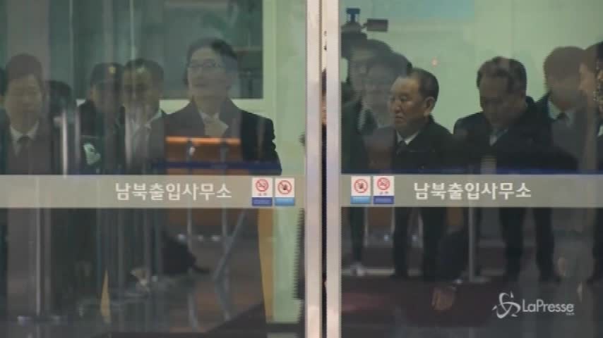 PeyongChang: l’arrivo della delegazione nord coreana