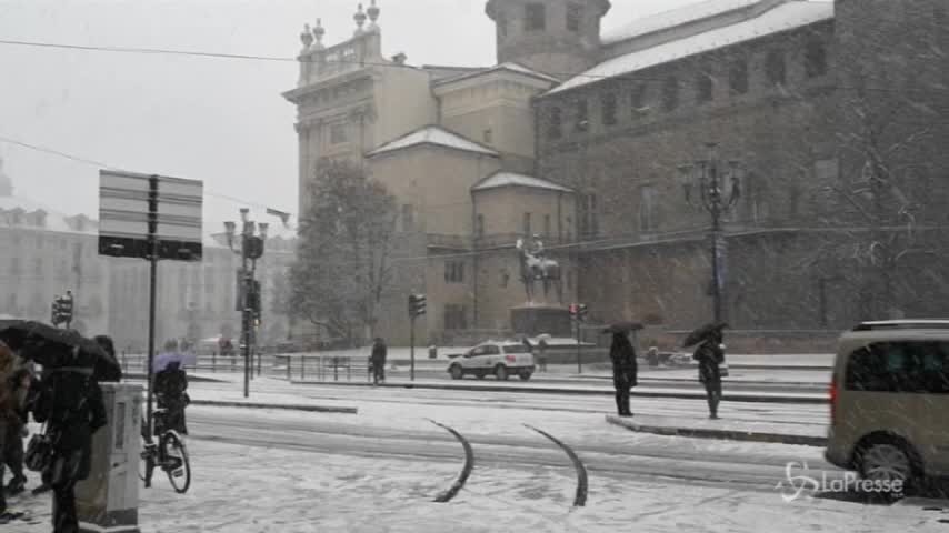 A Torino arriva la neve