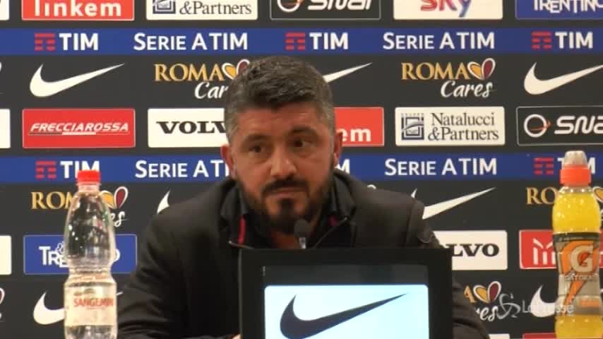 Gattuso: “Grande soddisfazione, ma restiamo con i piedi per terra”