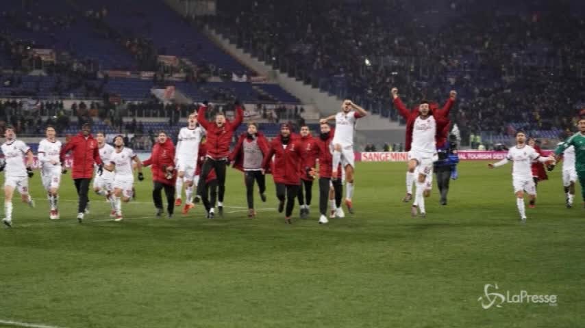 Il Milan batte la Roma 2-0 all’Olimpico
