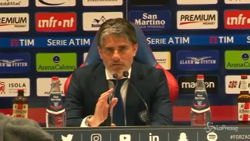 Cagliari, Lopez: “Preso gol su palla persa, il calcio è questo”