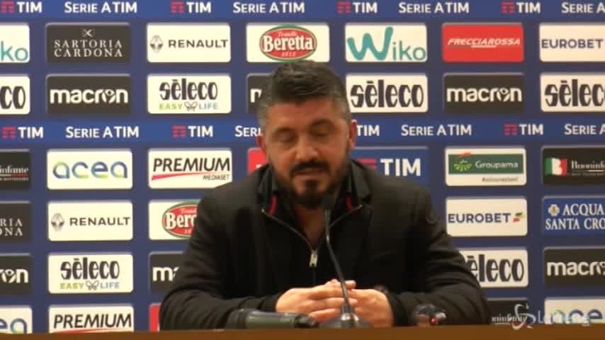 Milan, Gattuso: “Vittoria meritata, ora dobbiamo recuperare le energie”