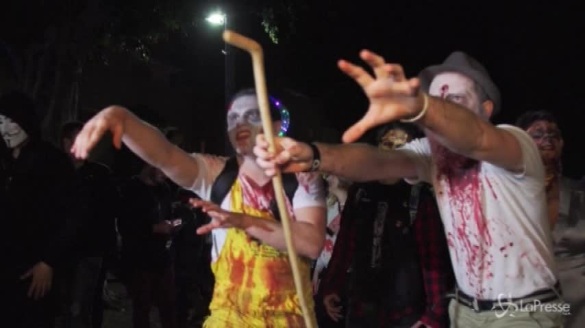 Gli zombie invadono Tel Aviv per la festa del Purim