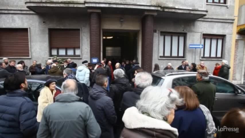 Gillo Dorfles, parenti e amici alla camera ardente