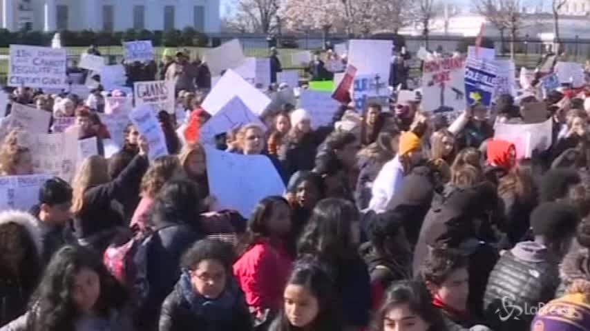 Studenti americani protestano contro le armi