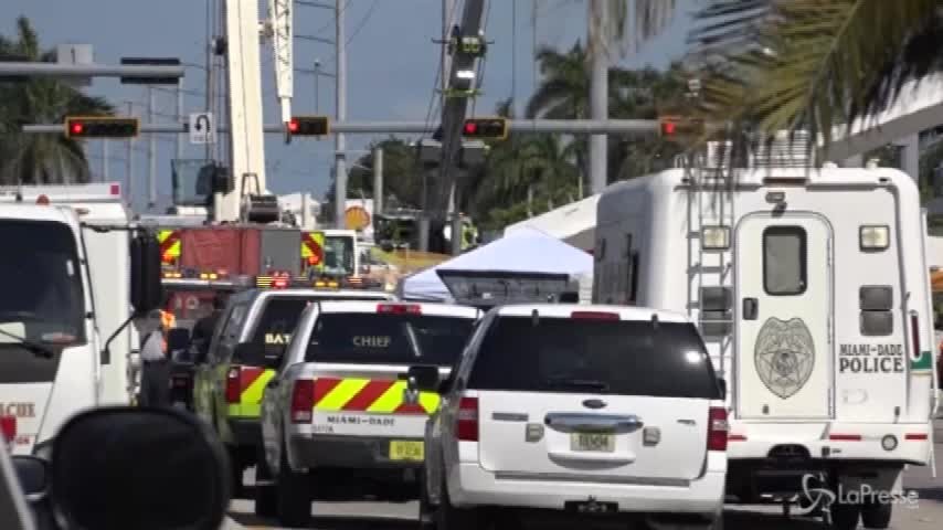 Ponte crollato a Miami, quattro morti e nove feriti