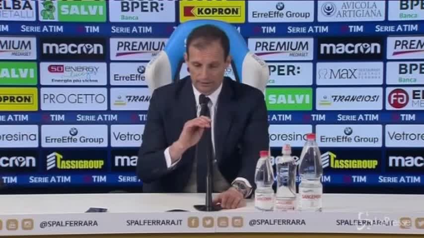 Spal-Juve: 0-0. Allegri: “Abbiamo bisogno di recuperare energie mentali”
