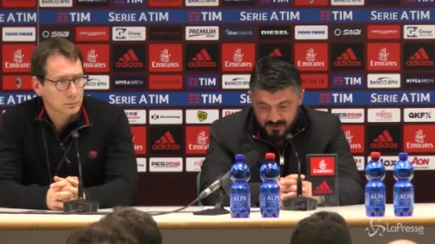 Gattuso: “Per la Champions non possiamo sbagliare, la sosta cade a fagiolo”