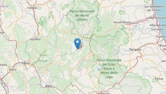 Terremoto, scossa di magnitudo 3.7 a 10 km da Accumuli