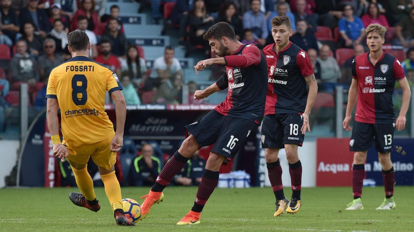 Il Cagliari sorride: Ceppitelli-Faragò rimontano il Verona, 2-1