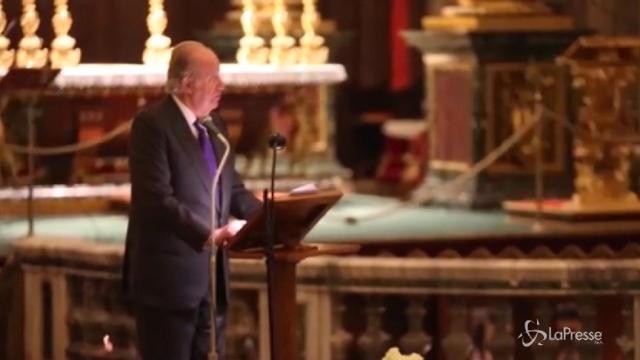 Roma, Re Juan Carlos inaugura le nuove eco luci di Santa Maria Maggiore