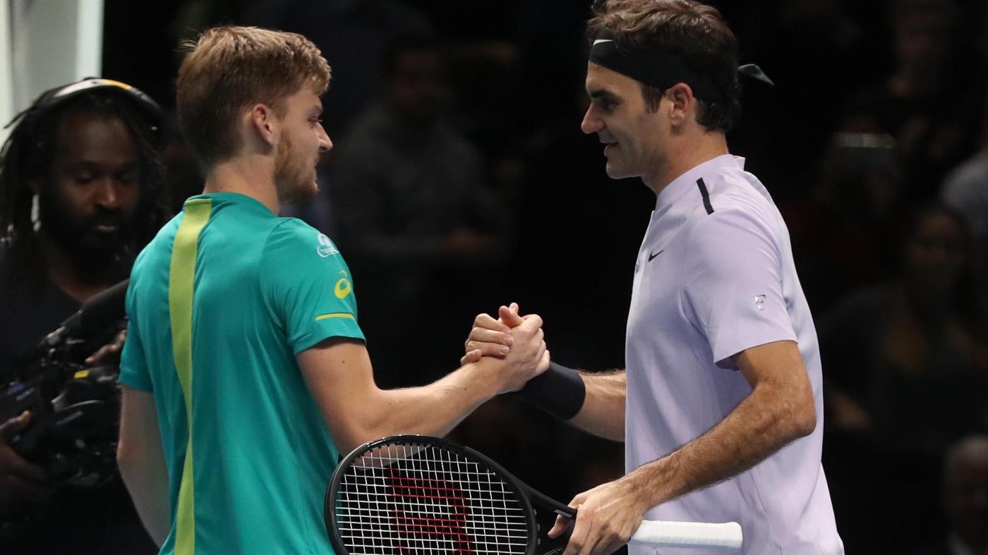 Atp Finals, impresa Goffin: batte Federer e va in finale