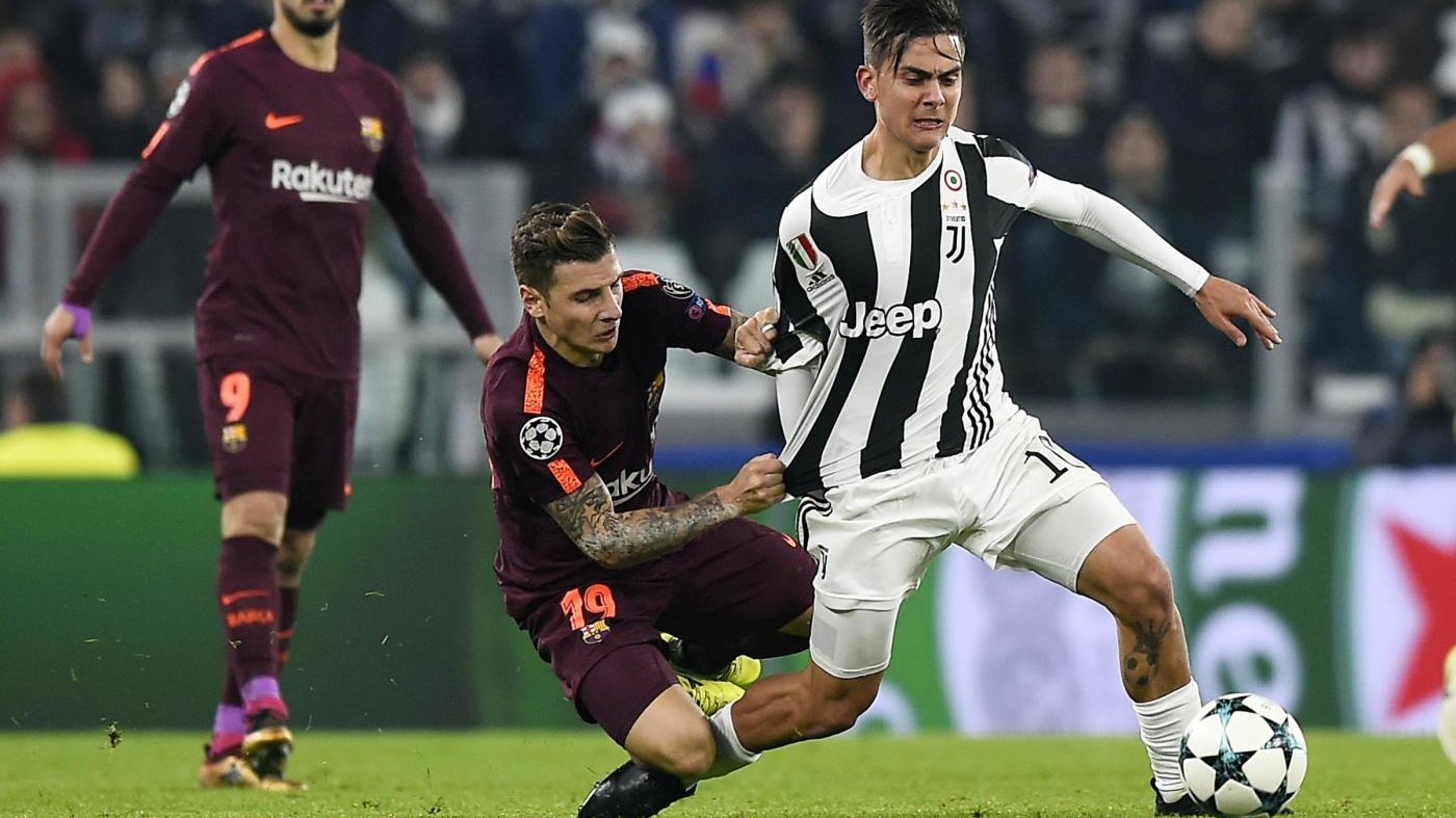 Champions League, piccola Juve contro il Barça ma il pareggio la tiene in vita