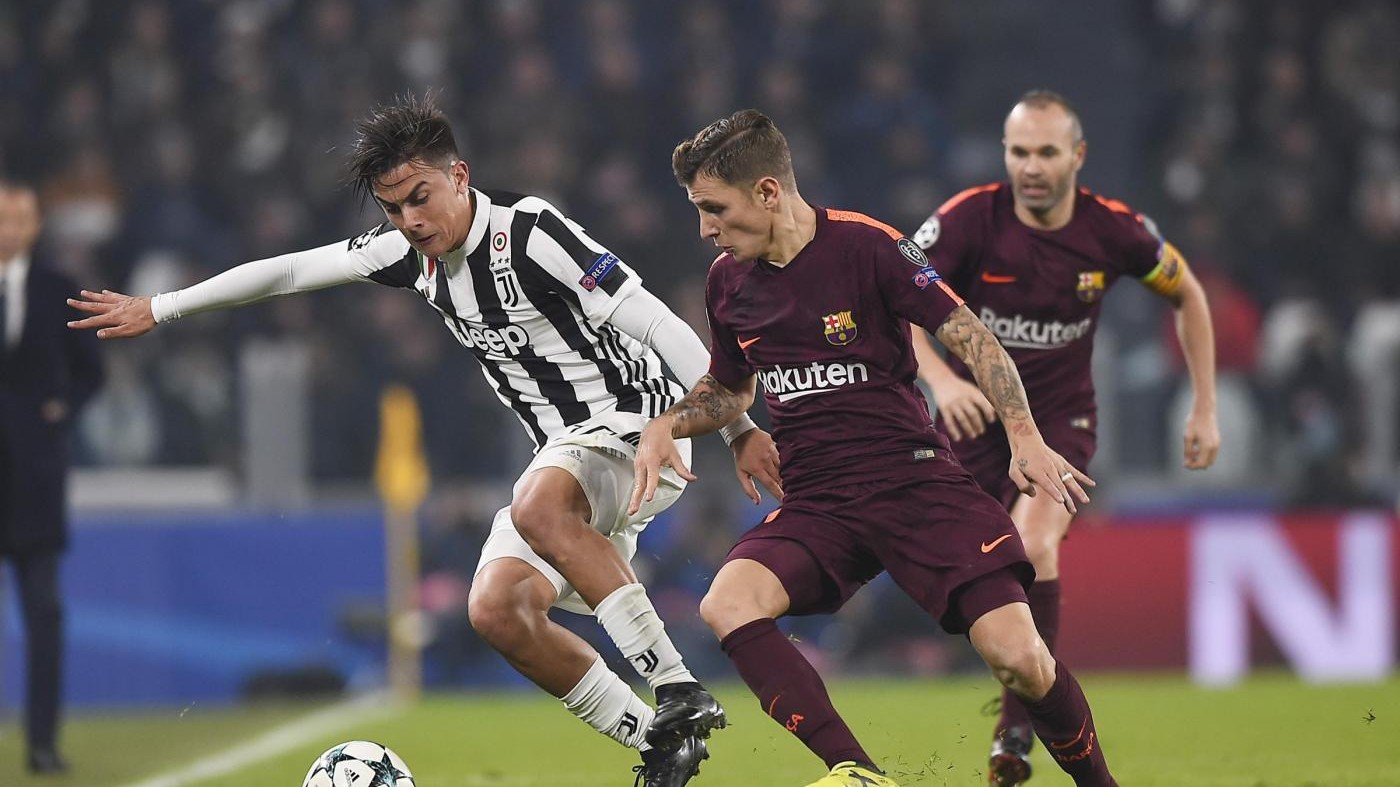 Champions League, le pagelle di Juve-Barcellona 0-0: Dybala l’unico a provarci