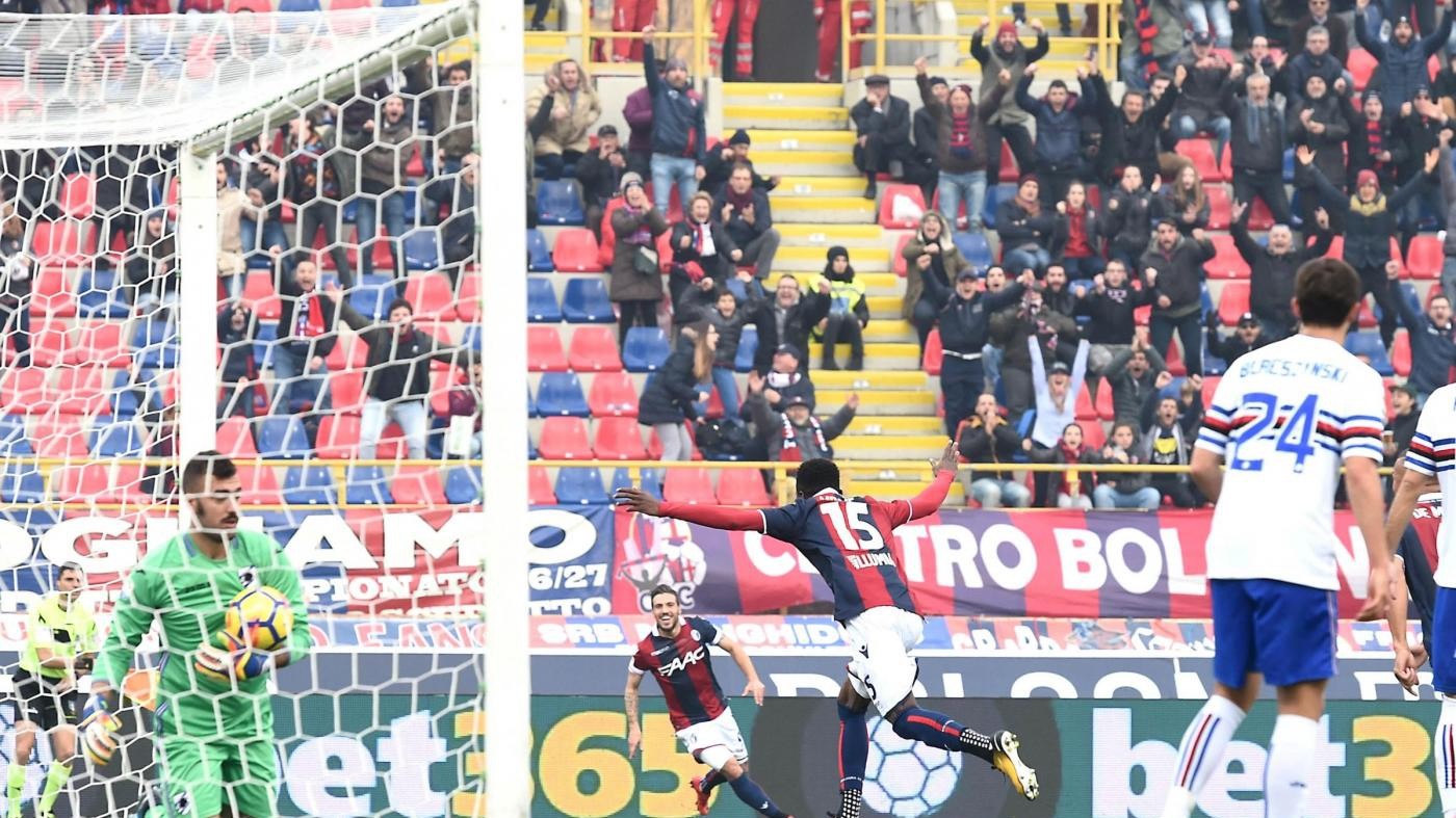 Serie A, Bologna-Sampdoria 3-0 | LA DIRETTA