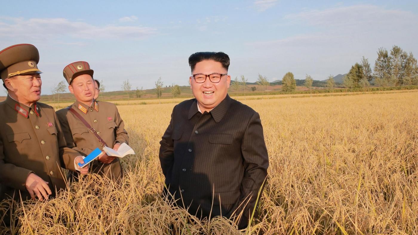 Controllo dei campi in Nord Corea: giro in fattoria per Kim Jong Un