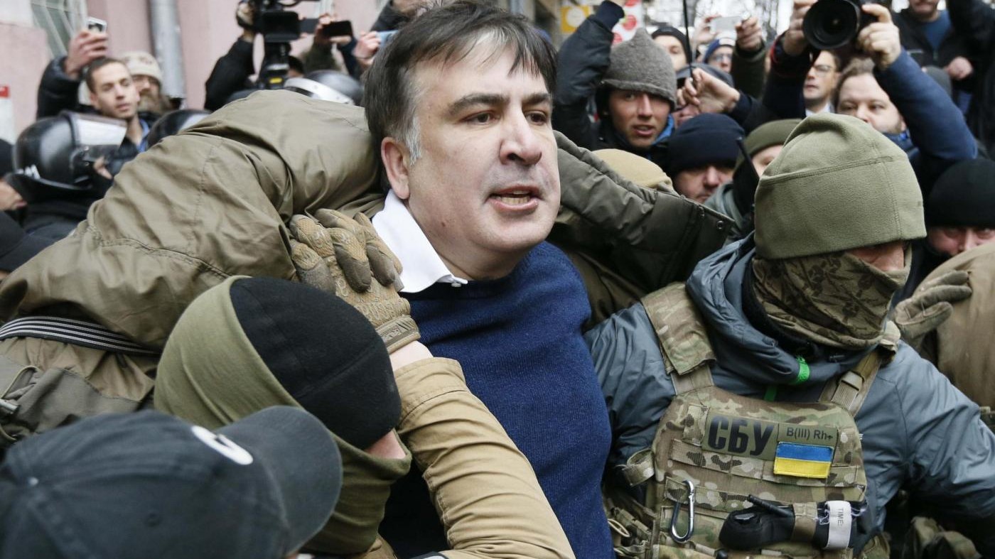 Ucraina, l’ex presidente georgiano Saakhasvili fermato a Kiev