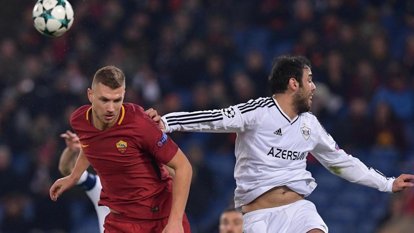 Champions League: Roma-Qarabag 1-0. Giallorossi agli ottavi da primi nel girone
