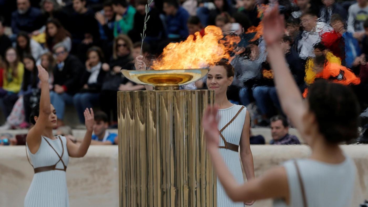 Pyeongchang 2018, la cerimonia di consegna della fiamma per le Olimpiadi invernali