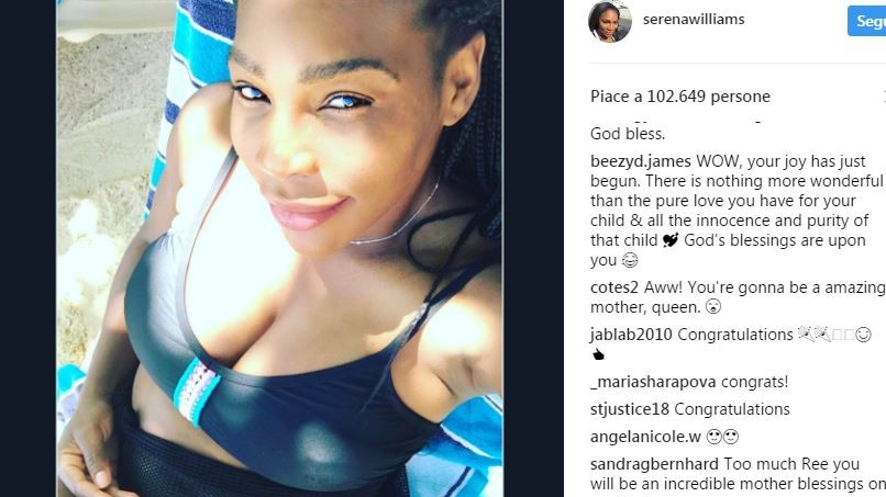 Serena Williams al figlio: Sono felice di essere la numero 1 con te