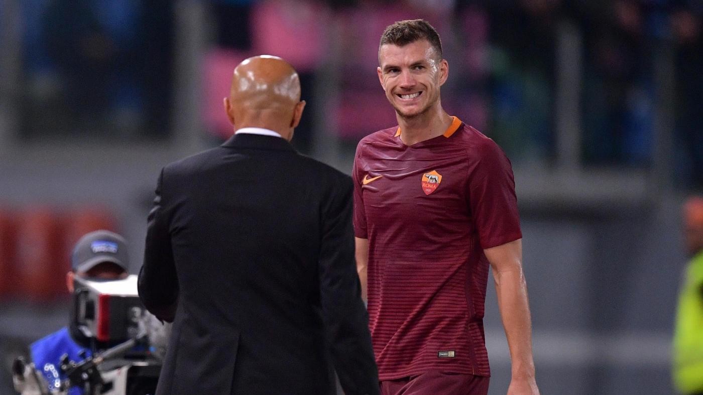 La Roma allunga sul Napoli ma scoppia il caso Dzeko-Spalletti