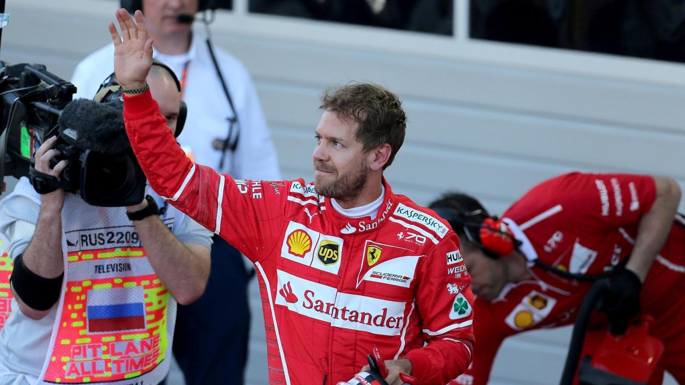 Ferrari in prima fila in Russia. Vettel: Sono al settimo cielo