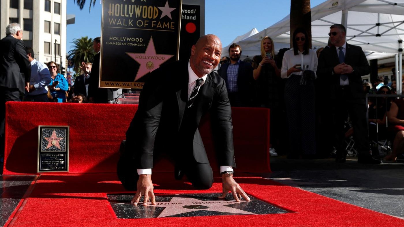 The Rock è sulla Walk of Fame: Dwayne Johnson riceve una stella a Hollywood
