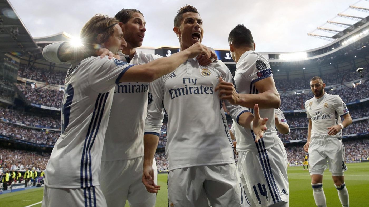 Champions, tripletta di Ronaldo: Real Madrid-Atletico 3-0 LIVE