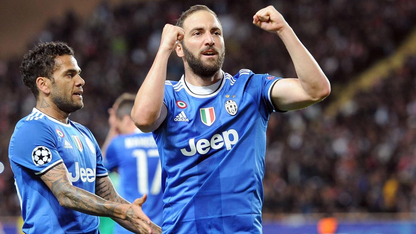 Champions, la Juve avanza verso la finale: superato il Monaco 2-0, doppietta di Higuain